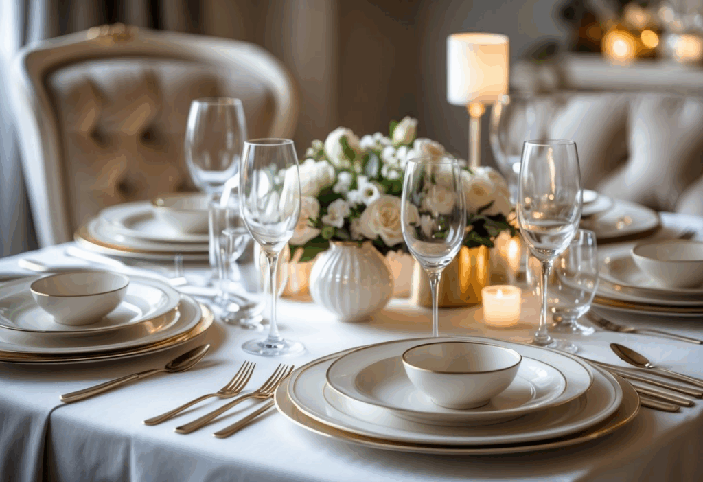 Aparelho de jantar: sofisticação e funcionalidade para refeições elegantes Aparelho de jantar: sofisticação e funcionalidade para refeições elegantes